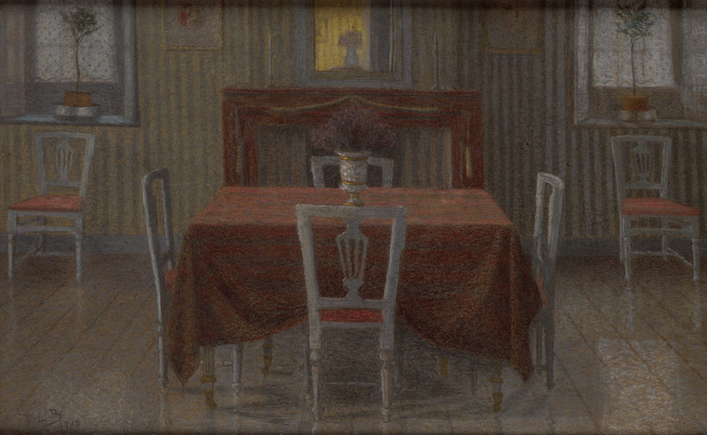 Georges Le Brun, La salle à manger, 1907, pastel sur carton © photo / courtesy : Collection Musée d’Ixelles 
