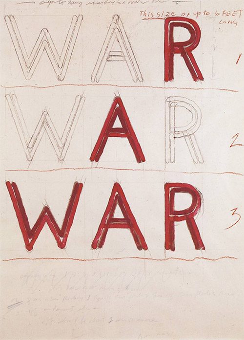 Bruce Nauman, Raw War, 1971