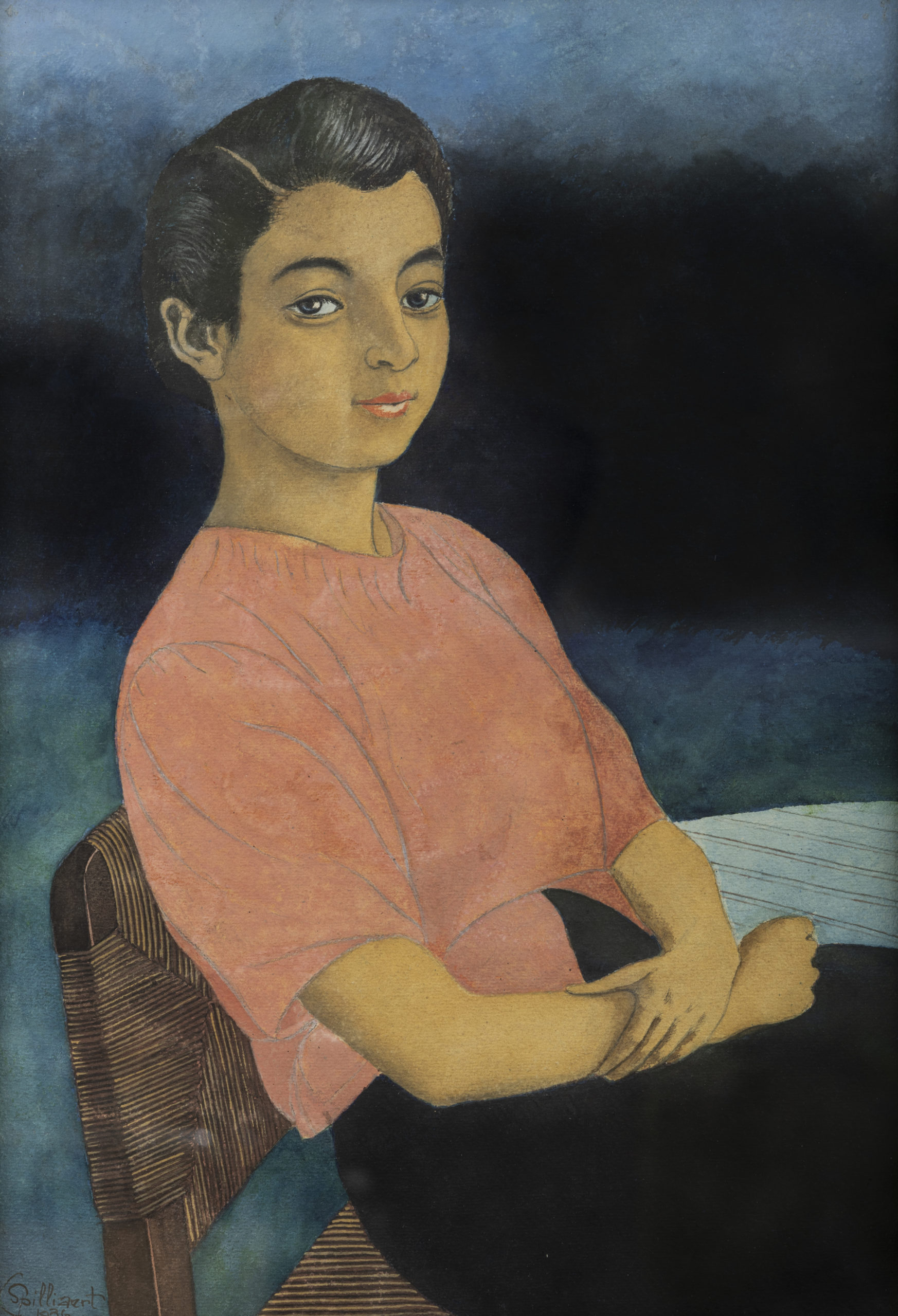 Léon Spilliaert, Portrait de Simone Hoa à 20 ans, 1936. Collection - Collectie Jean-Pierre Hoa, Bruxelles © Photo: Jean-Dominique Burton