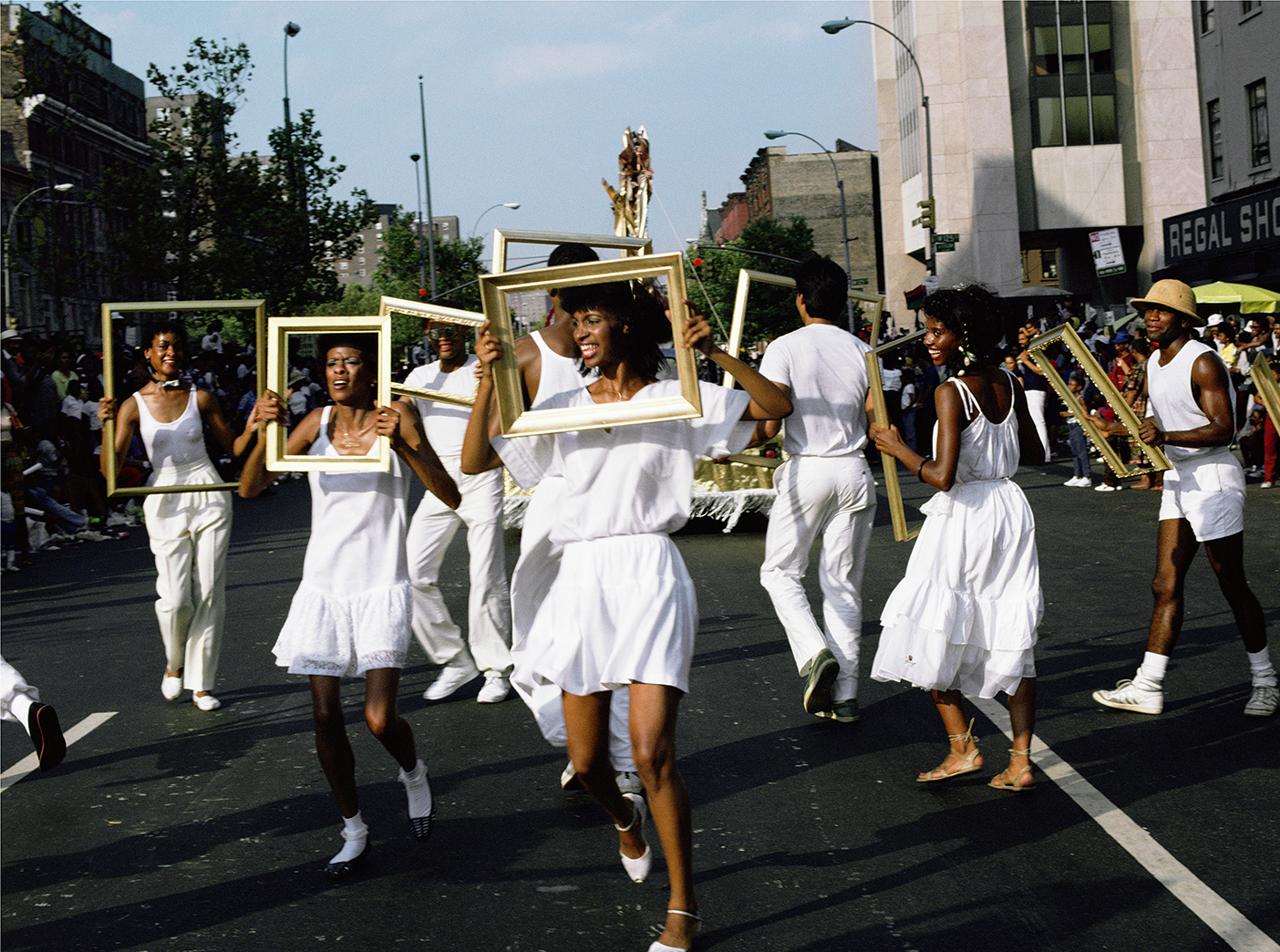 Lorraine O’Grady, Art Is. . . (Troupe Front), 1983/2009. Courtesy of the Lorraine O’Grady Trust and Mariane Ibrahim (Chicago, Paris, Mexico City) © 2025 Lorraine O’Grady/Artist Rights Society (ARS), New York.