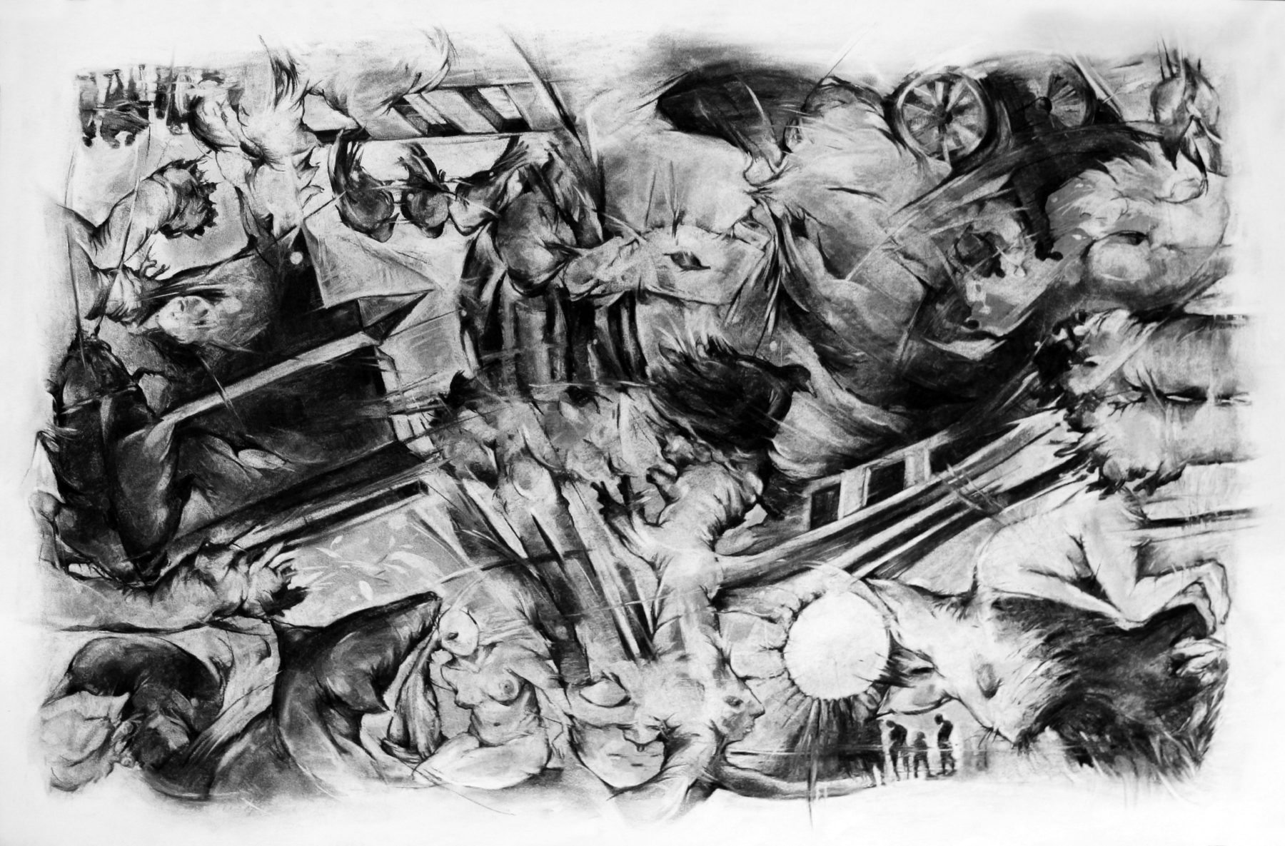 Haleh Zahedi, Nuit tourmentée, 2014